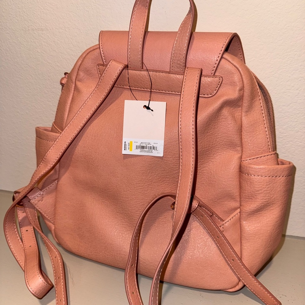 Pink Leather Backpack - Picture 2 of 2